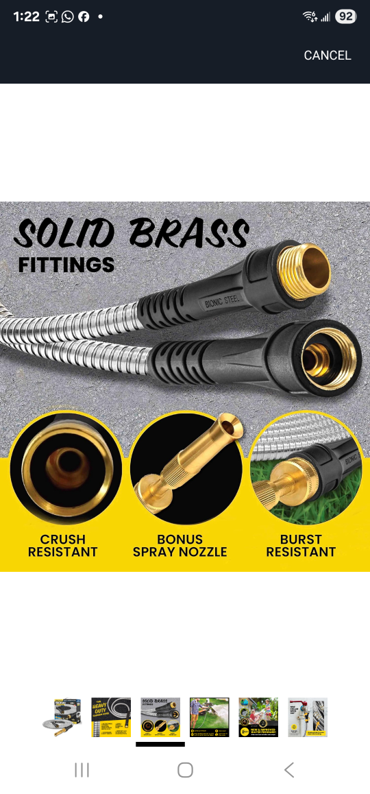 Bionic Steel Pro Metal Garden Hose 100 ft - photo 3
