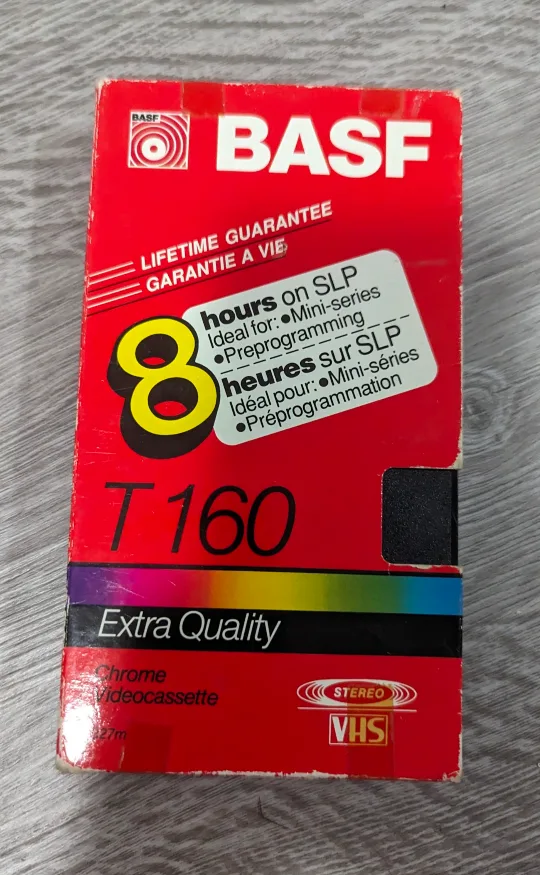 BASF T 160 VHS Chrome Videocassette thumbnail