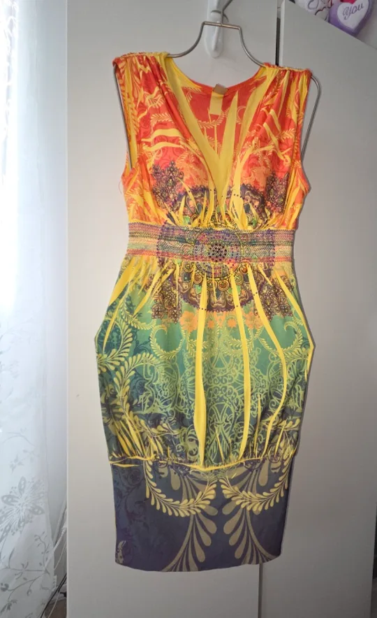 Yellow Halter Top Dress image indicator(7)