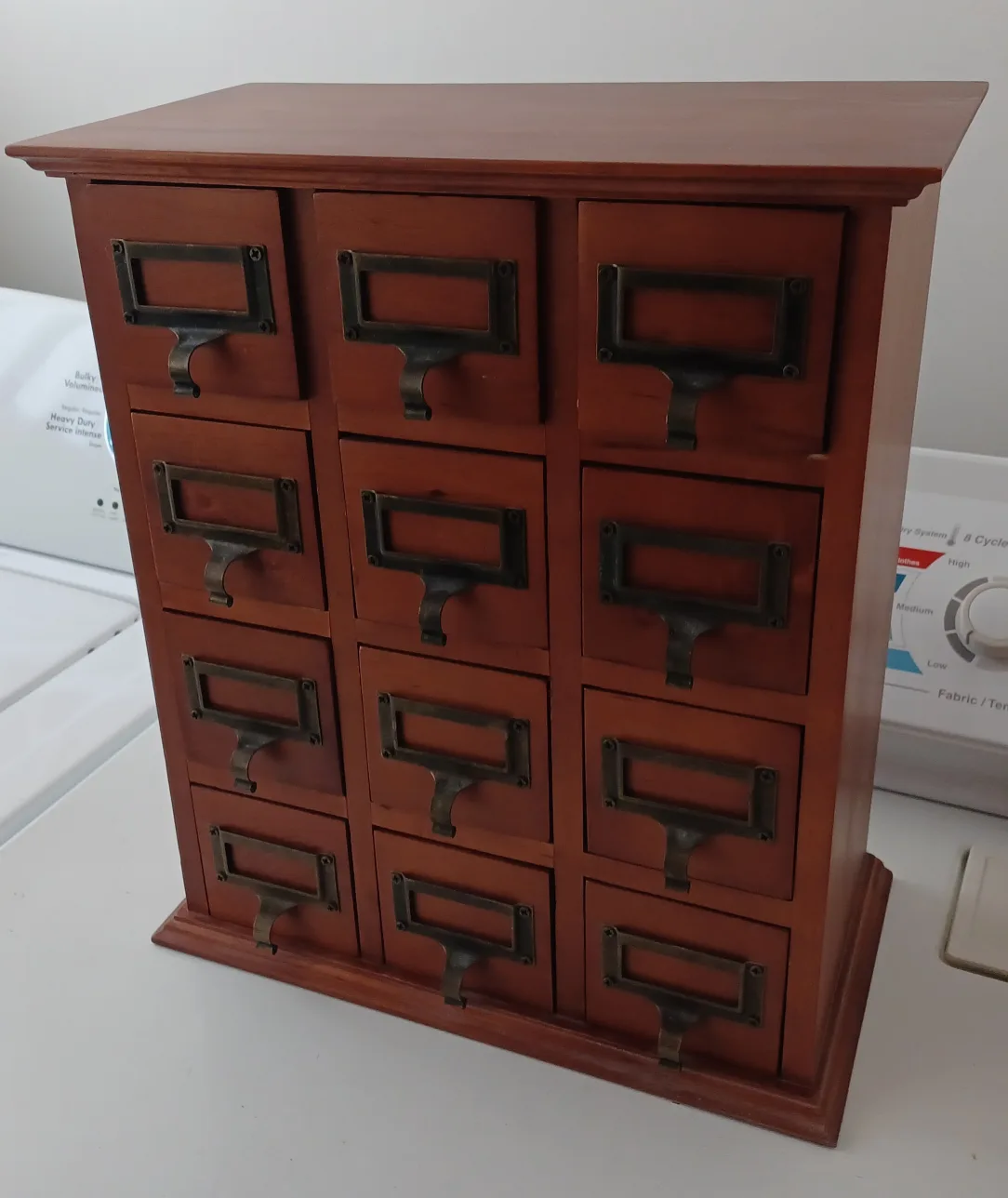Wooden Apothecary Cabinet with 12 Drawers image indicator(2)