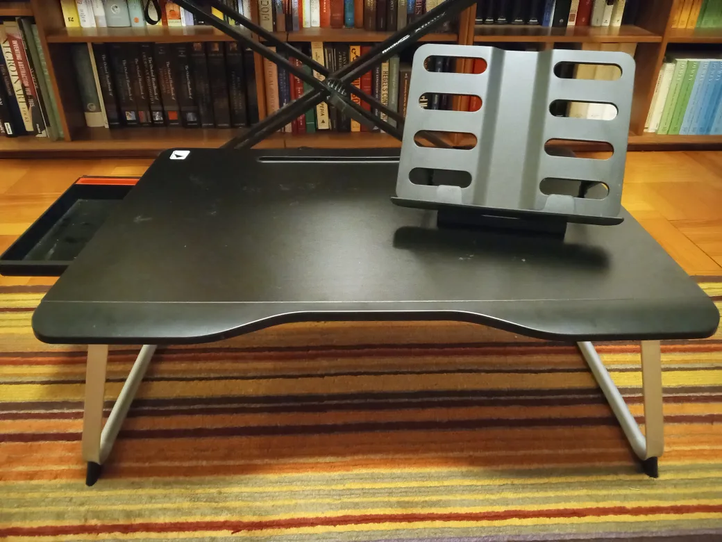 Adjustable Bed Desk with Book Stand thumbnail
