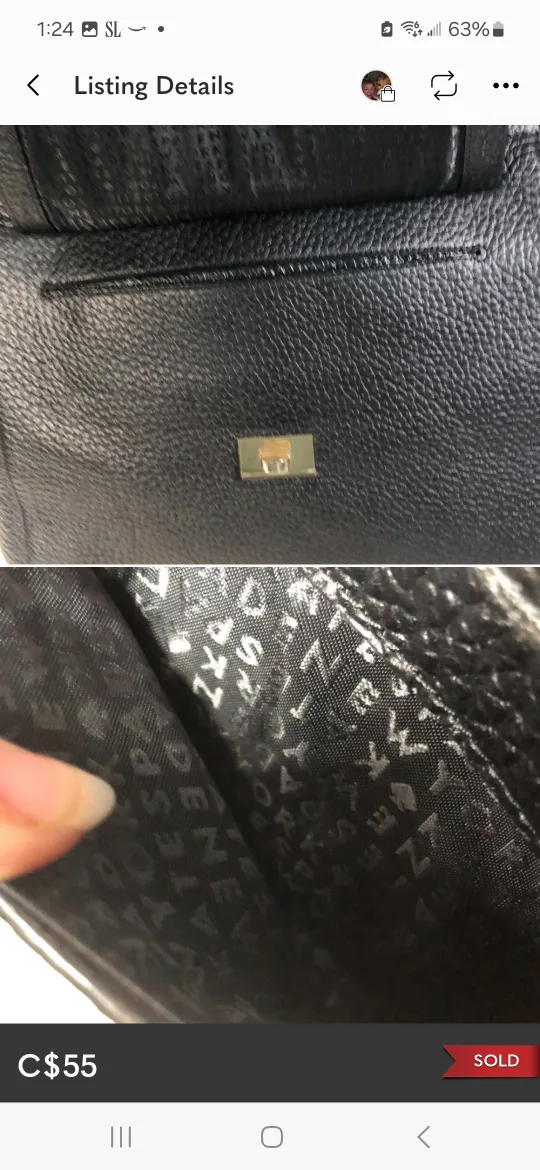 Kate Spade Black Leather Handbag ,soft leather  . image indicator(6)