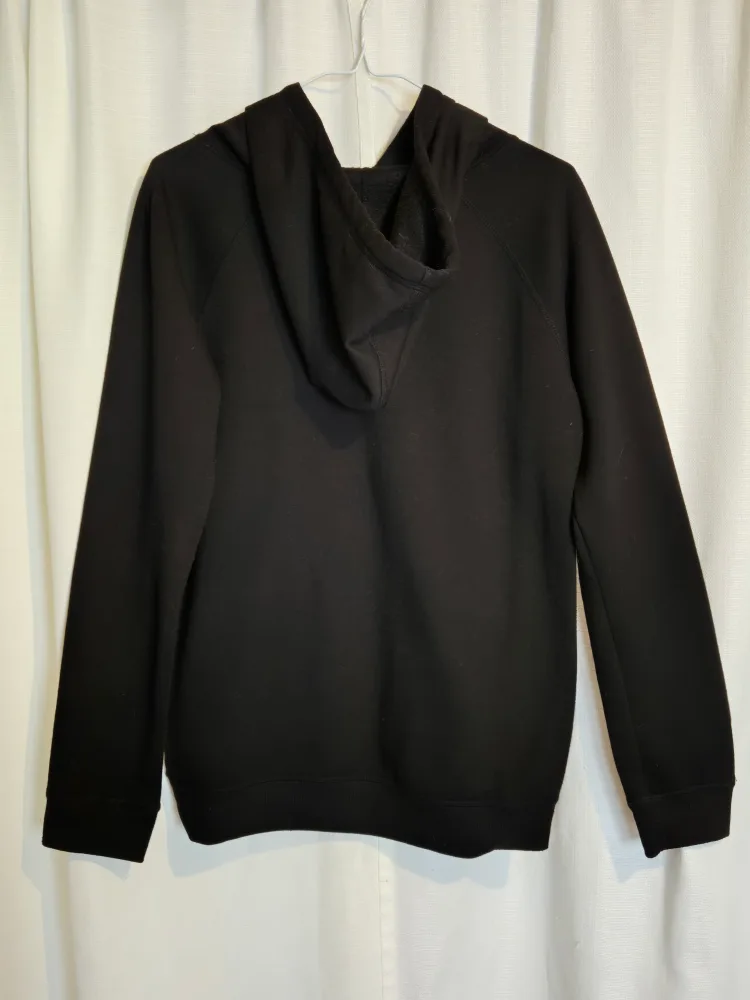 Black Pull-over Graphic Print Hoodie image indicator(2)