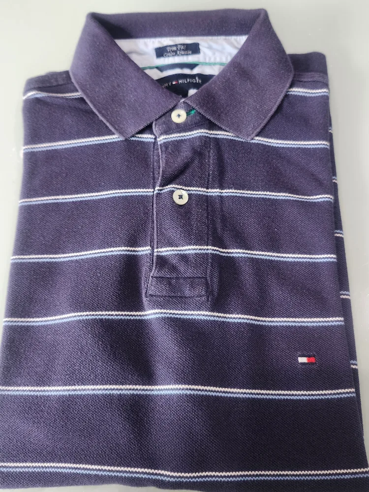 Tommy Hilfiger Striped Polo Shirt - Size S thumbnail