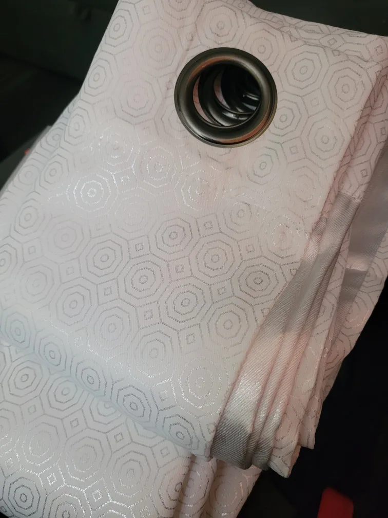 White Patterned Curtains (2) thumbnail