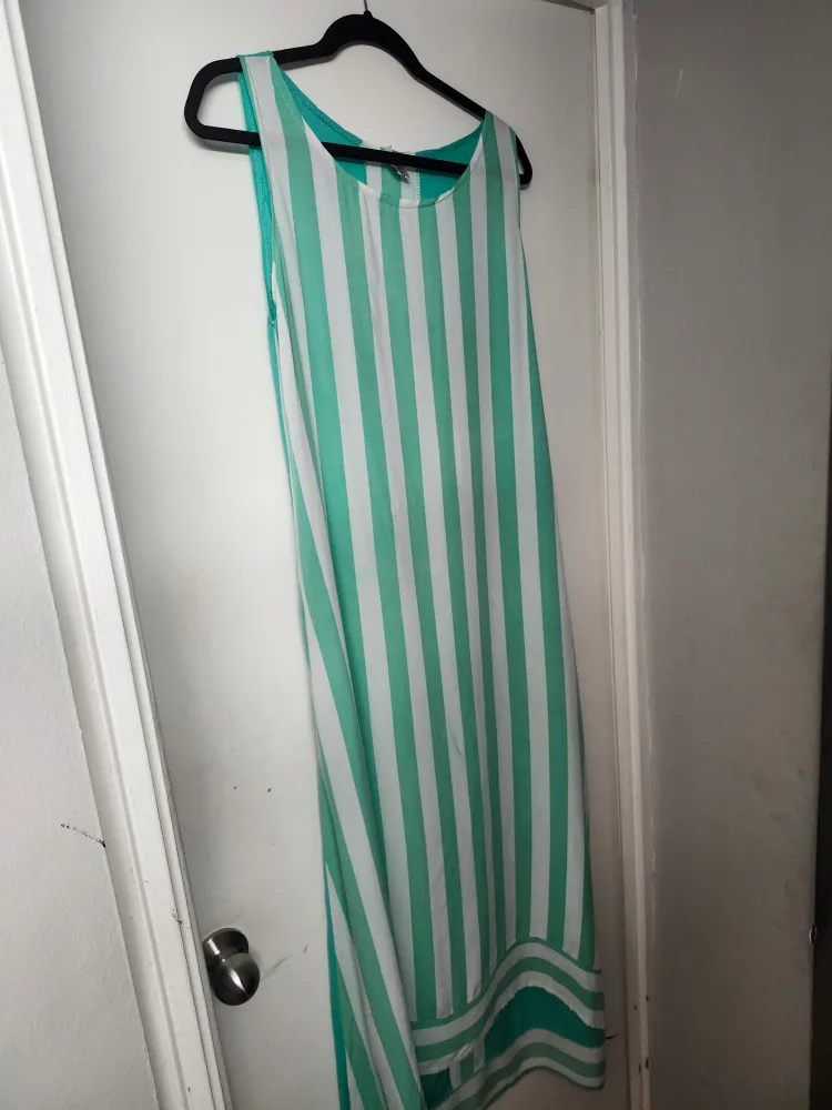 Lori & Taylor XL Striped Sleeveless Dress thumbnail