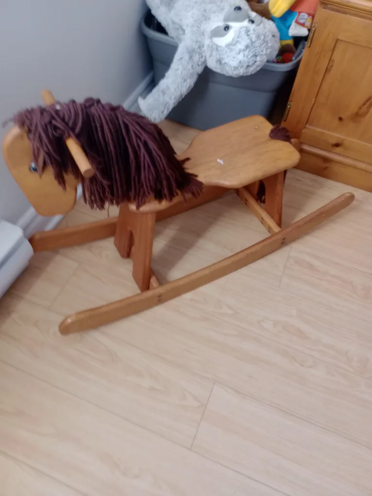 Vintage Wooden Rocking Horse thumbnail