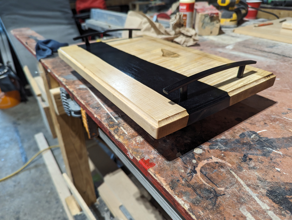 Handmade Wooden Serving Tray - photo 3