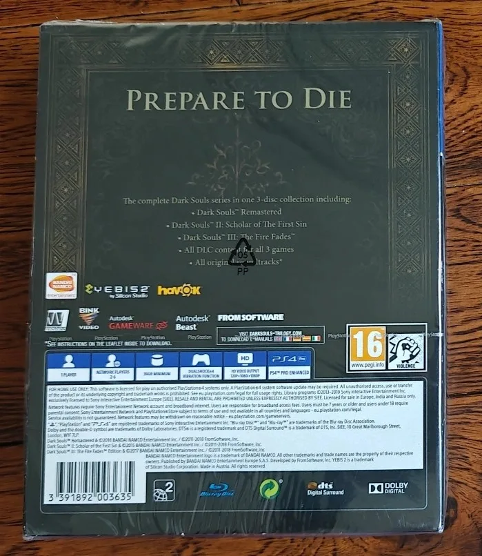 Dark Souls Trilogy PS4 / PS5 - (New, Sealed) image indicator(2)