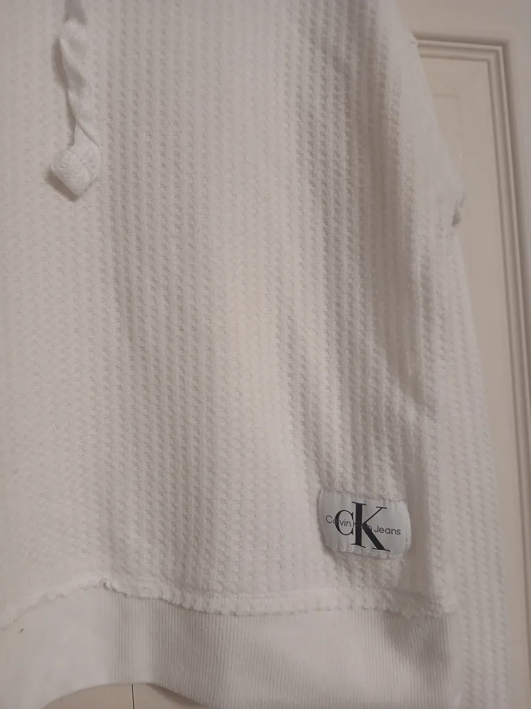 Calvin Klein white hoodie, size large (L) image indicator(2)