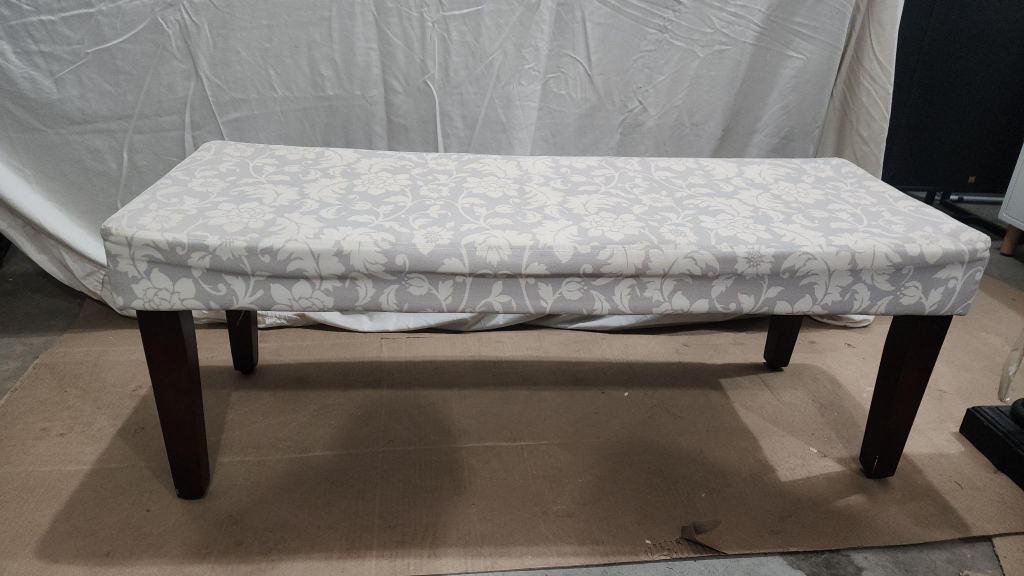 Floral Patterned Ottoman Bench - photo 3