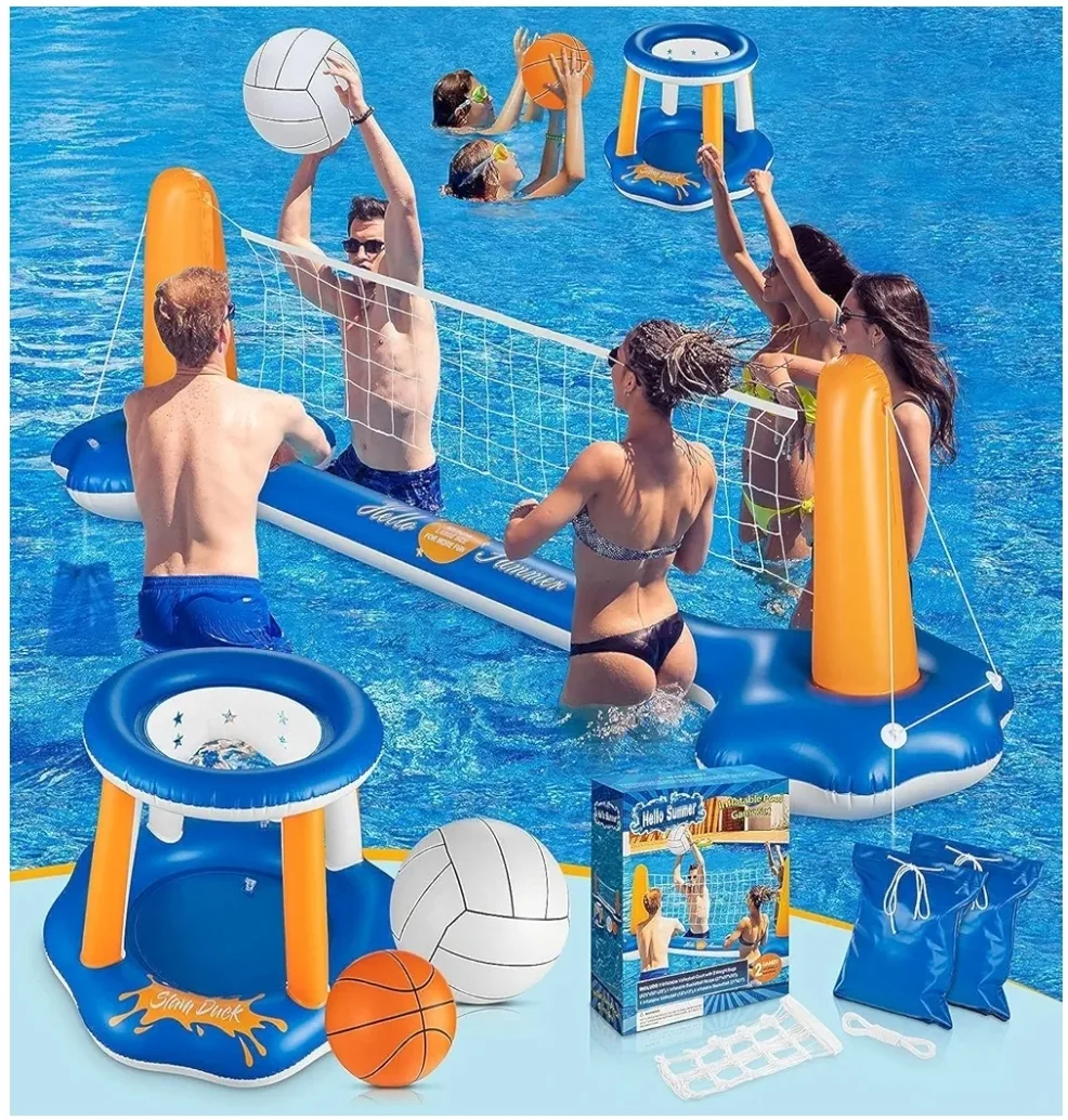 Hello Summer Inflatable Pool Game Set - New in Box! thumbnail