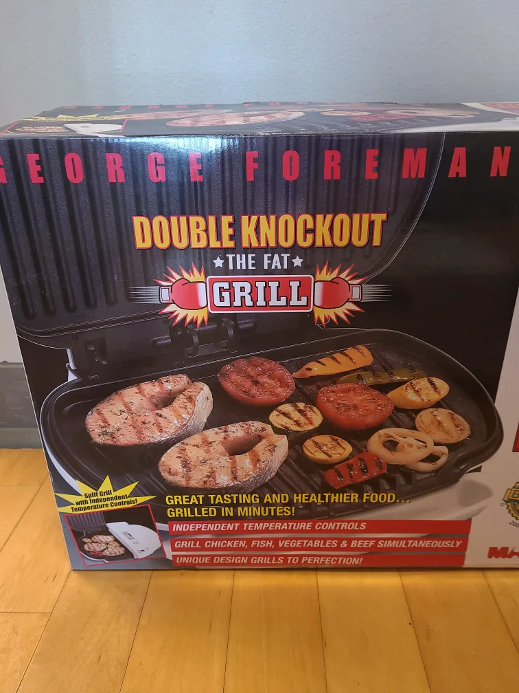 George Foreman Double Knockout Grill - New! image indicator(4)
