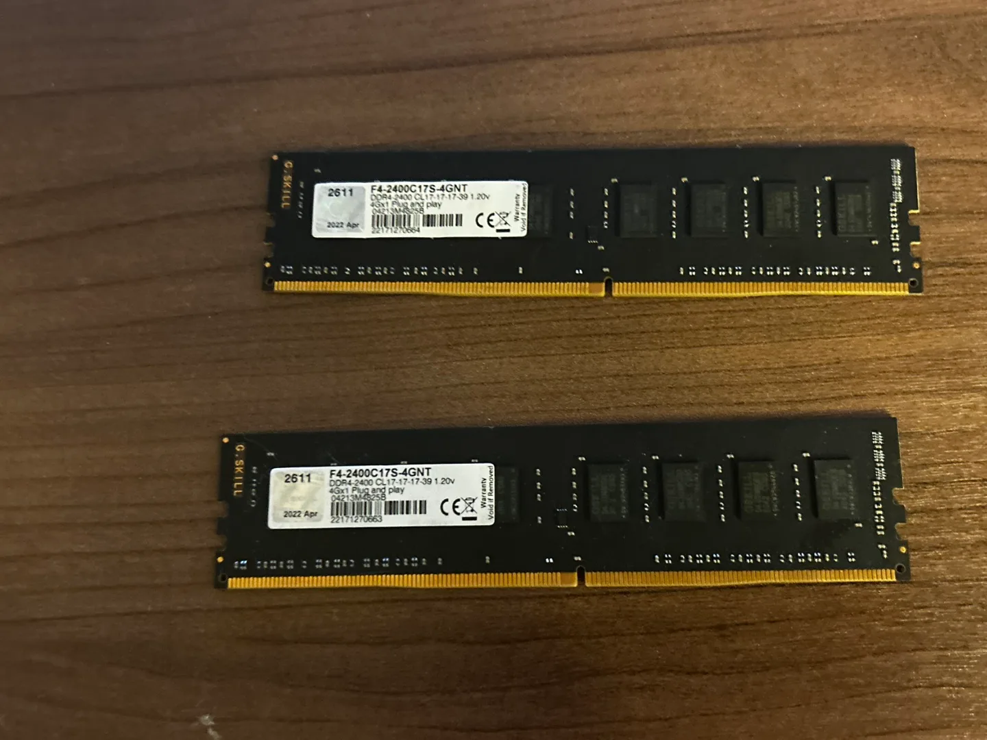 DDR4 ram 2x4gb as is untested thumbnail