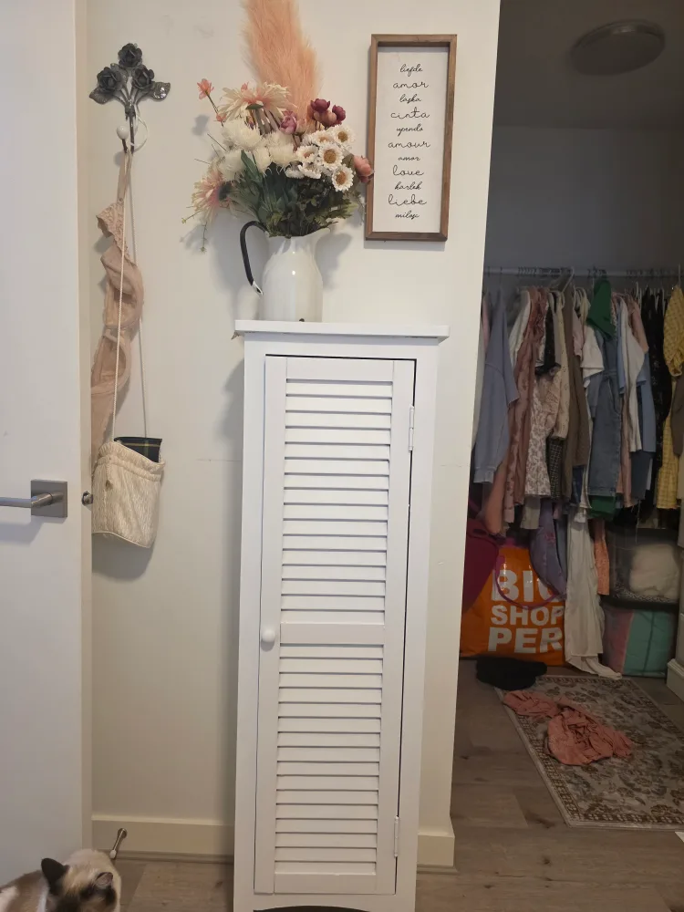 White Storage Cabinet thumbnail