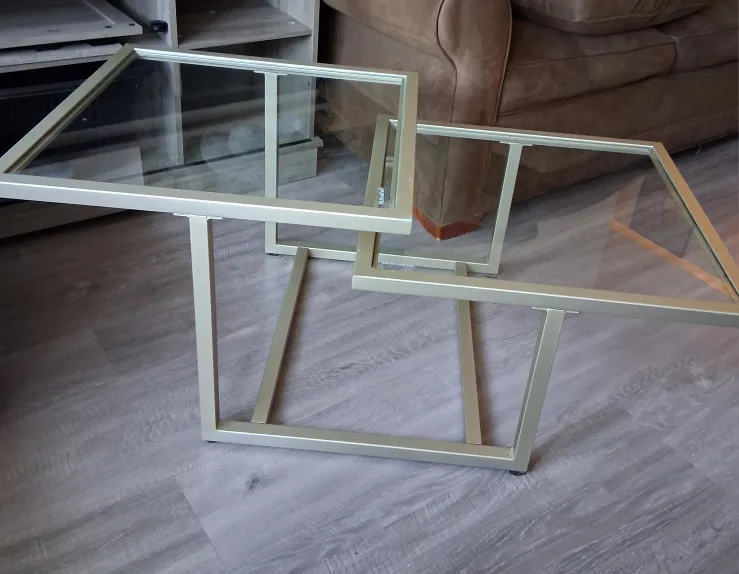 Glass & Gold Coffee Table thumbnail