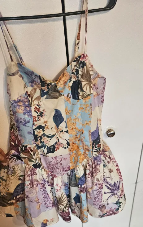 Floral Print Mini Dress image indicator(2)