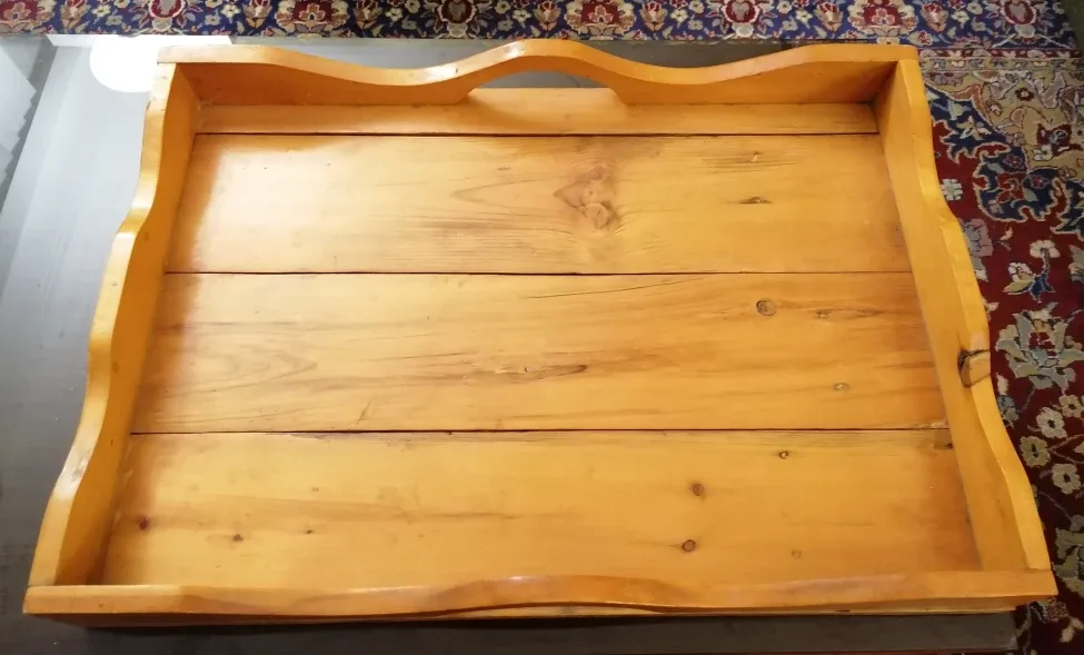 Folk Art Wooden Serving Tray image indicator(2)