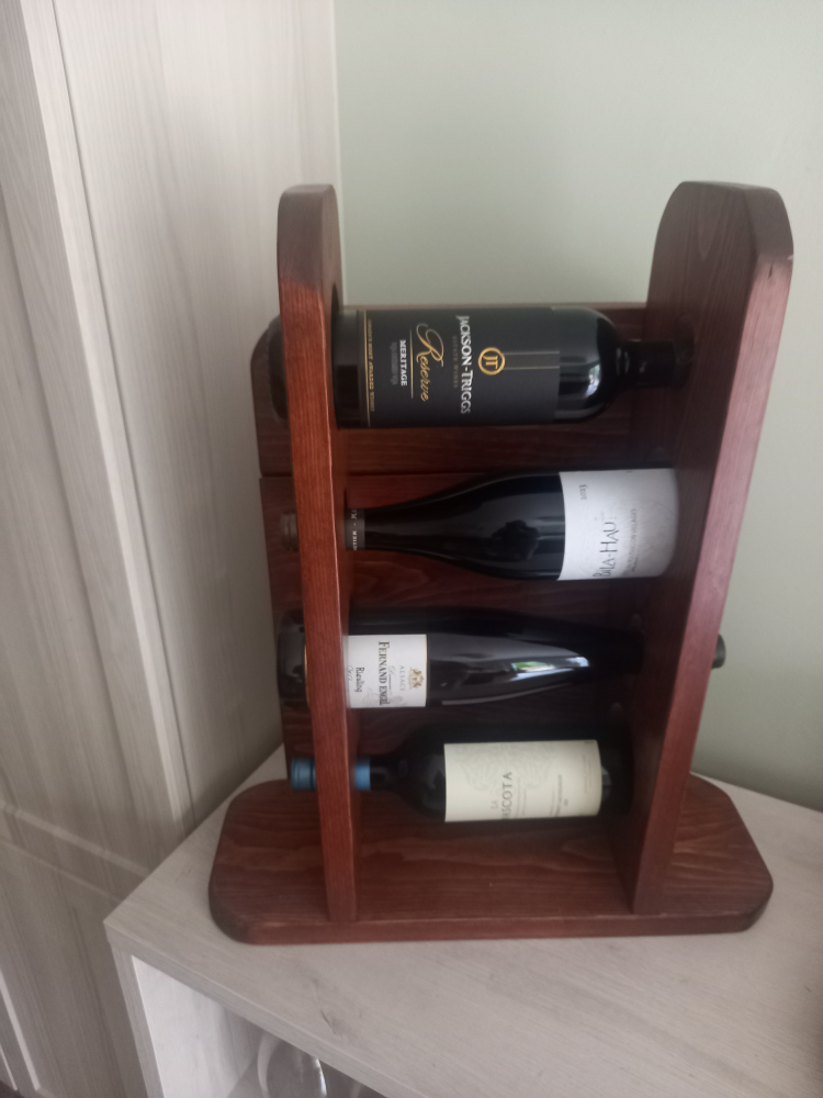 handmade Wooden Wine Rack - photo 2