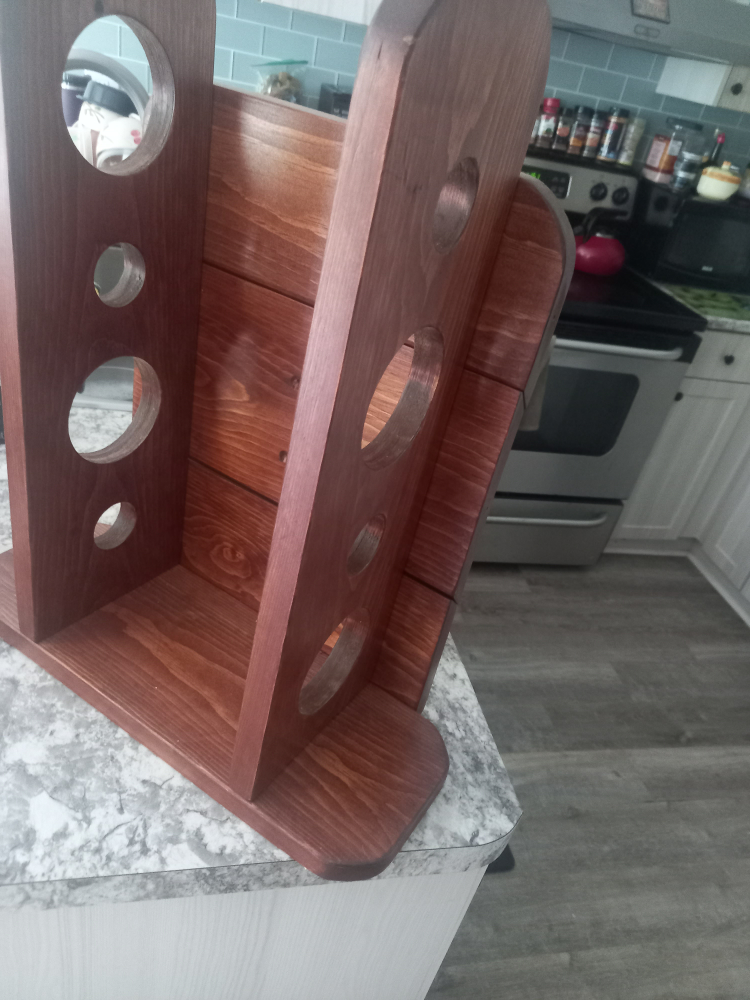 handmade Wooden Wine Rack - photo 4