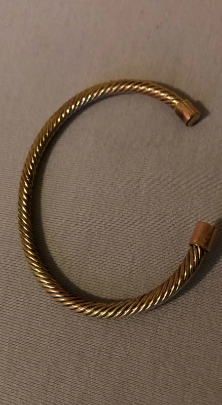 Twisted Cable Cuff Bracelet - Gold Tone 🥕 - photo 3