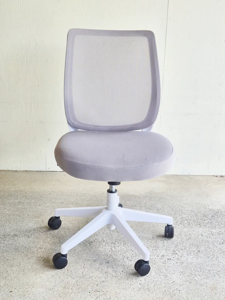 Grey and White Adjustable Office Chair thumbnail