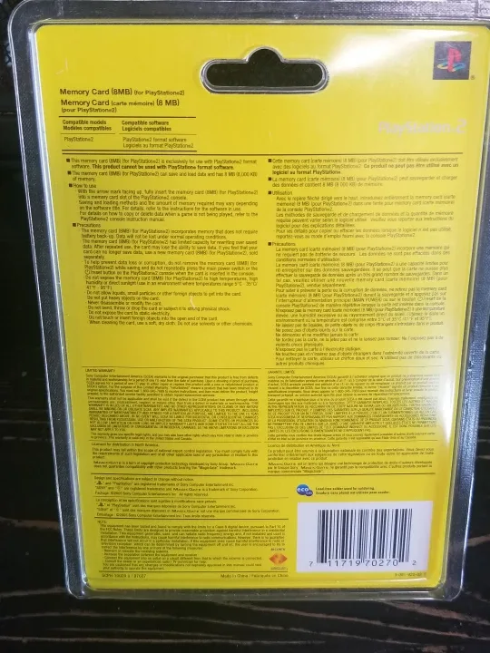 FACTORY SEALED PlayStation 2 Memory Card OEM Authentic image indicator(2)