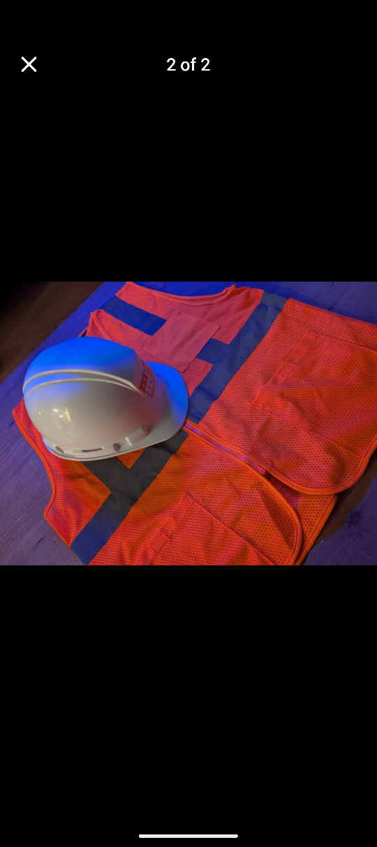 hard hat and high vis