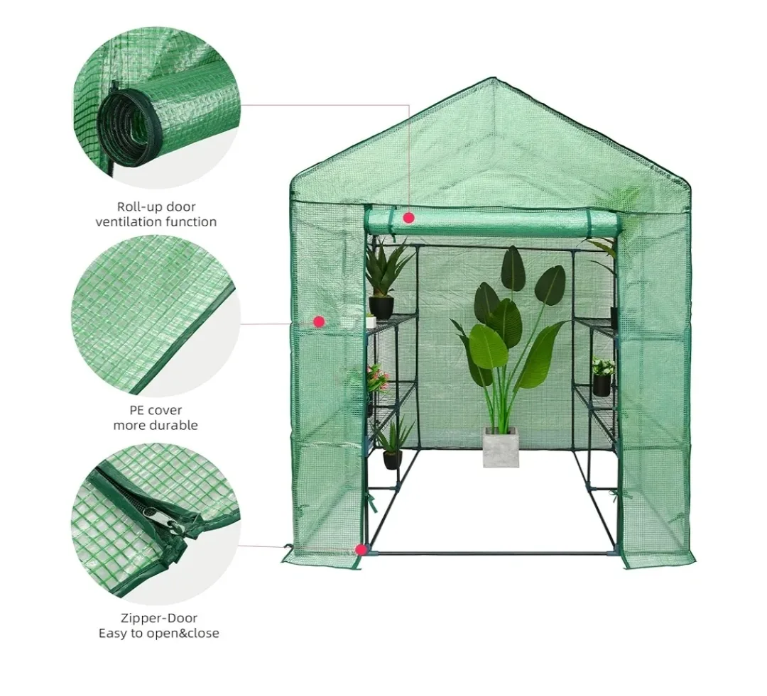 2 Brand New COVER ONLY FOR Walk-in Greenhouse $40 Each Firm image indicator(2)