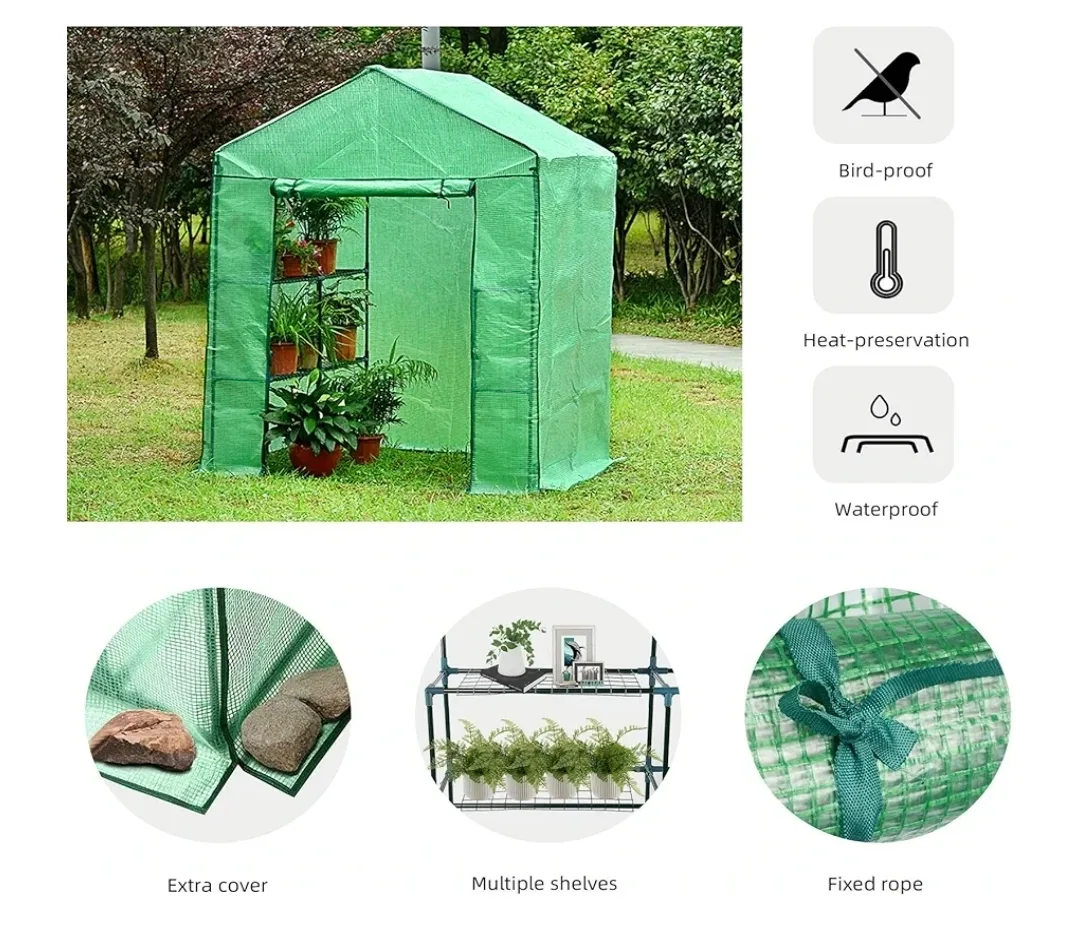 2 Brand New COVER ONLY FOR Walk-in Greenhouse $40 Each Firm image indicator(3)