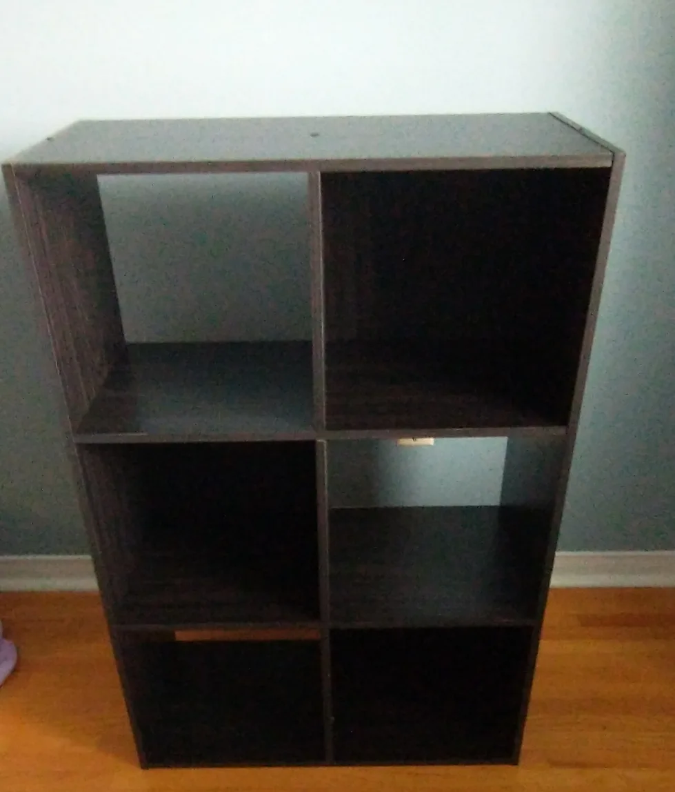 Dark Brown 6-Cube Storage Shelf thumbnail