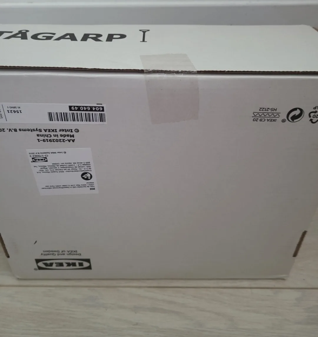 IKEA TÅGARP Floor Uplighter - Black/White (New in box) image indicator(2)