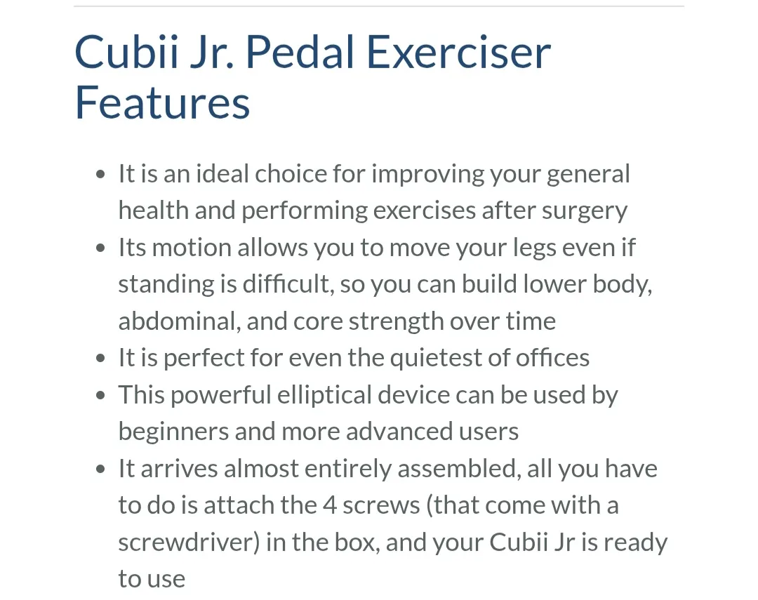 Cubii Jr. Pedal Exerciser image indicator(9)