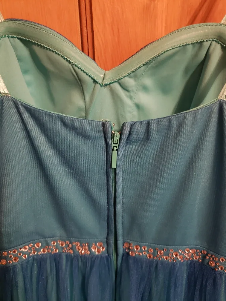 Laura Petites Blue Ombre Dress - Size 5 image indicator(3)