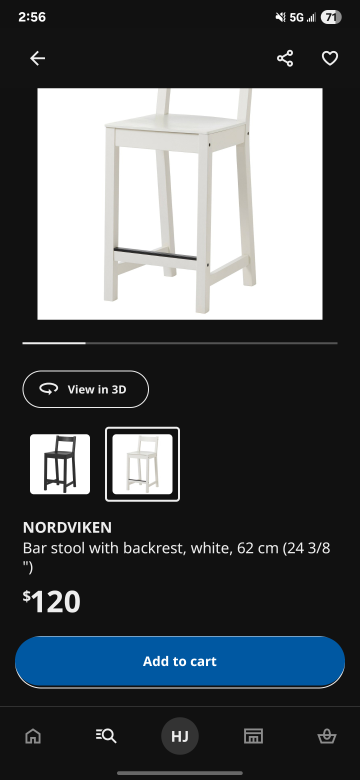 IKEA Trotten Table & Nordviken Bar Stool Set - photo 2