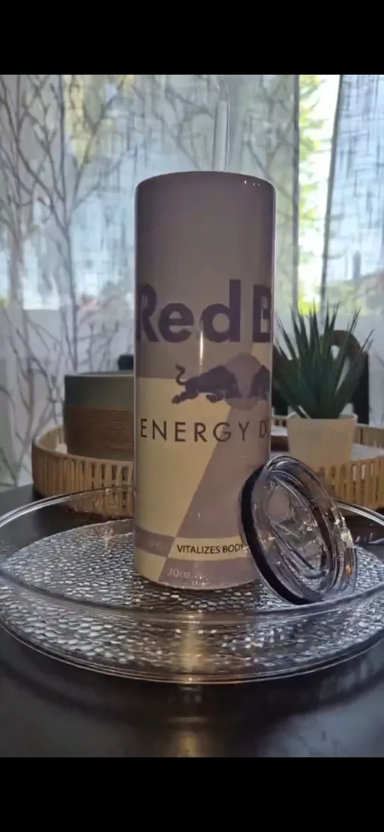 Purple Red Bull Energy Drink Tumbler 20oz thumbnail