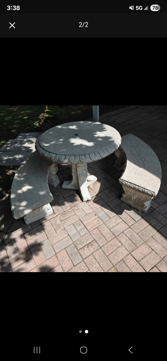 Outdoor  Table with Benches - photo 2