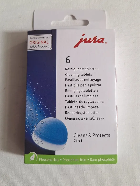 6 Jura Cleaning tablets + Claris Blue Filter New thumbnail