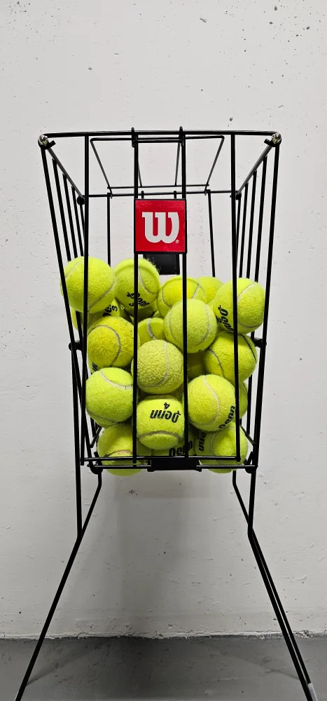 ‼️Moving Sale‼️Wilson Tennis Ball Basket with Balls thumbnail