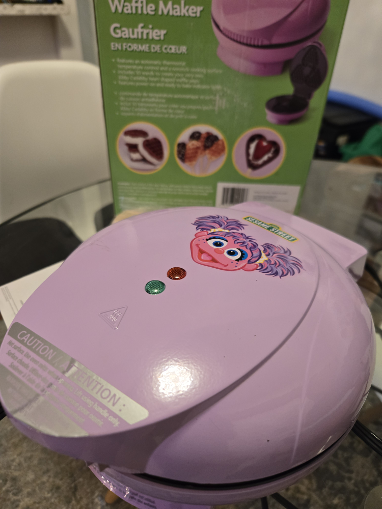 Sesame Street Heart Shaped Waffle Maker