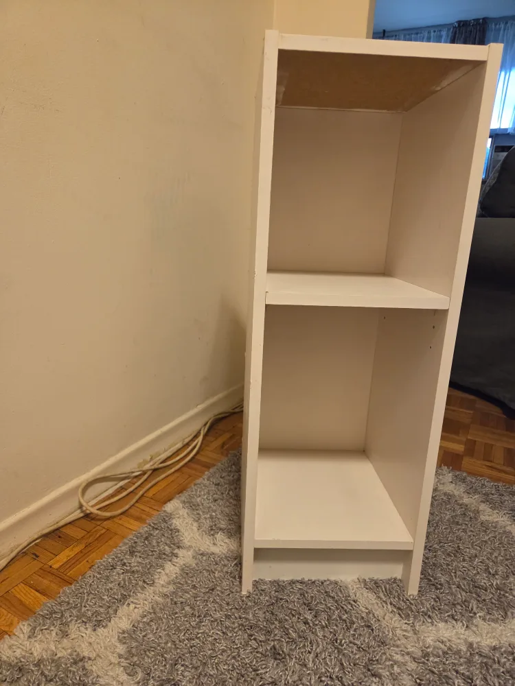 White 2-Shelf Bookcase thumbnail