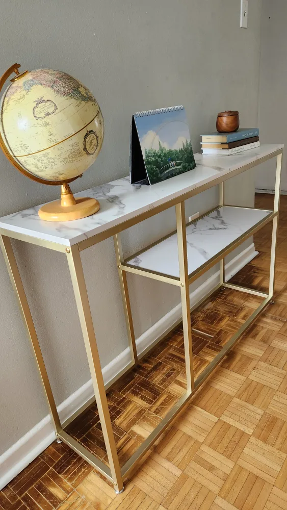 Faux Marble Console Table - Entryway/Hallway *new thumbnail