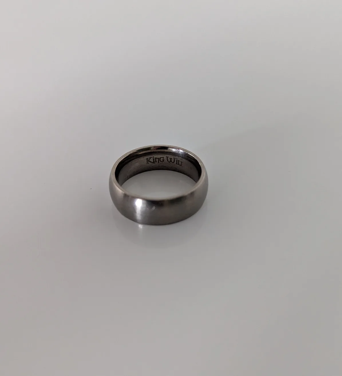 King Will 7mm Titanium Ring Brushed Matte /size 7 image indicator(2)