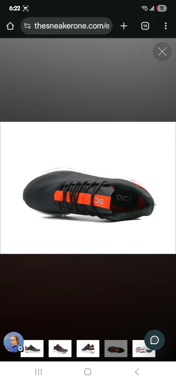 BNIB ON RUNNING SHOES CLOUDNOVA FORM, BLACK FLAME image indicator(3)