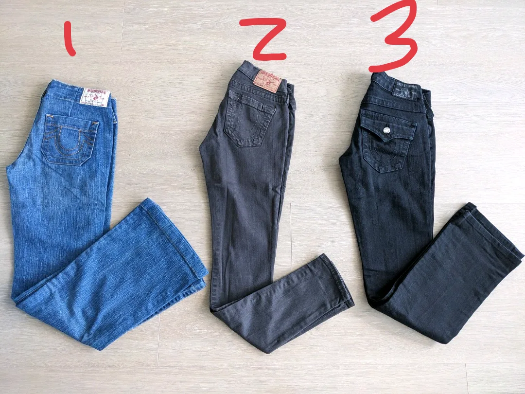 True Religion Jeans Bundle -  size 24 thumbnail