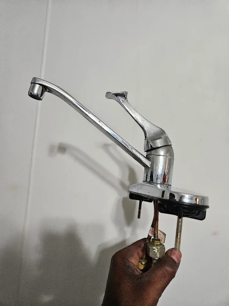 Chrome Finish Single Handle Faucet thumbnail