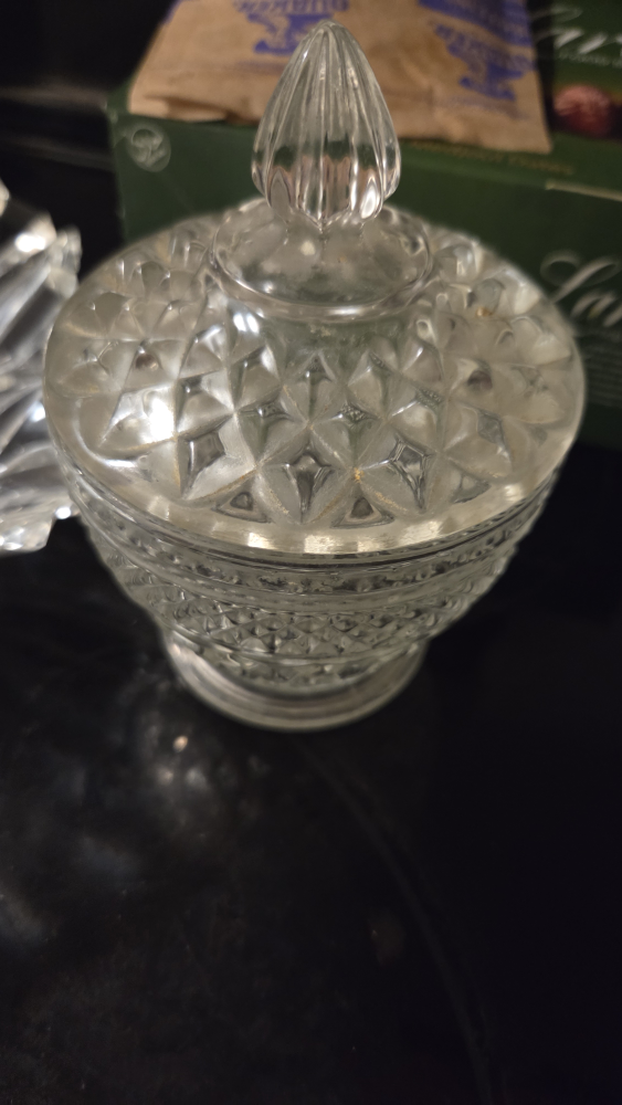 Vintage Clear Glass Bowl & Candy Dish Set - photo 4
