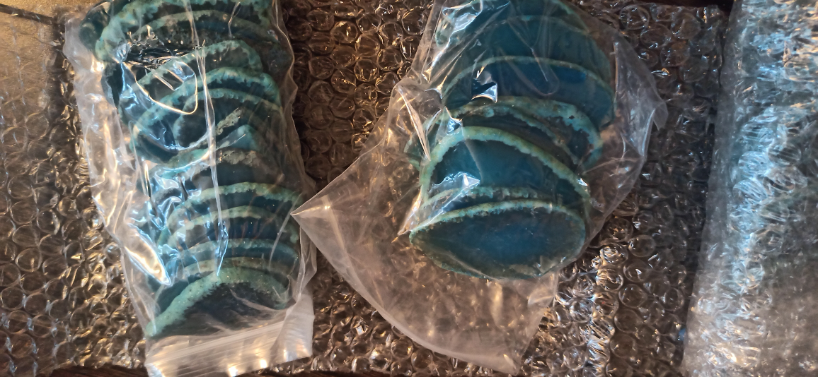 Blue Agate Slices-15 pcs - photo 4