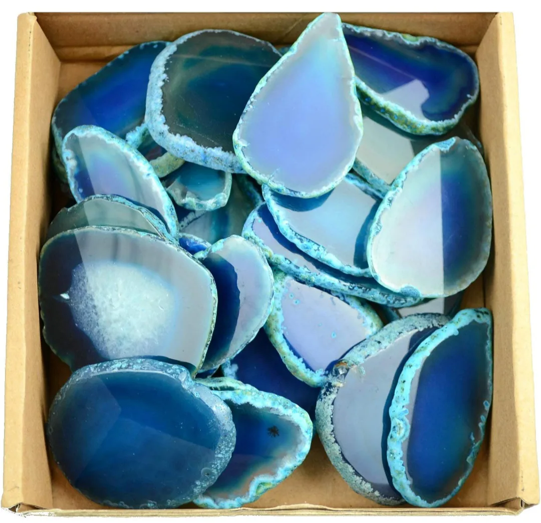 Blue Agate Slices-15 pcs image indicator(7)