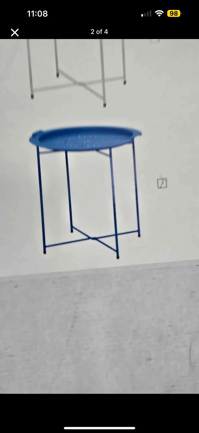 New Blue Tray Table - 50cm x 50cm thumbnail